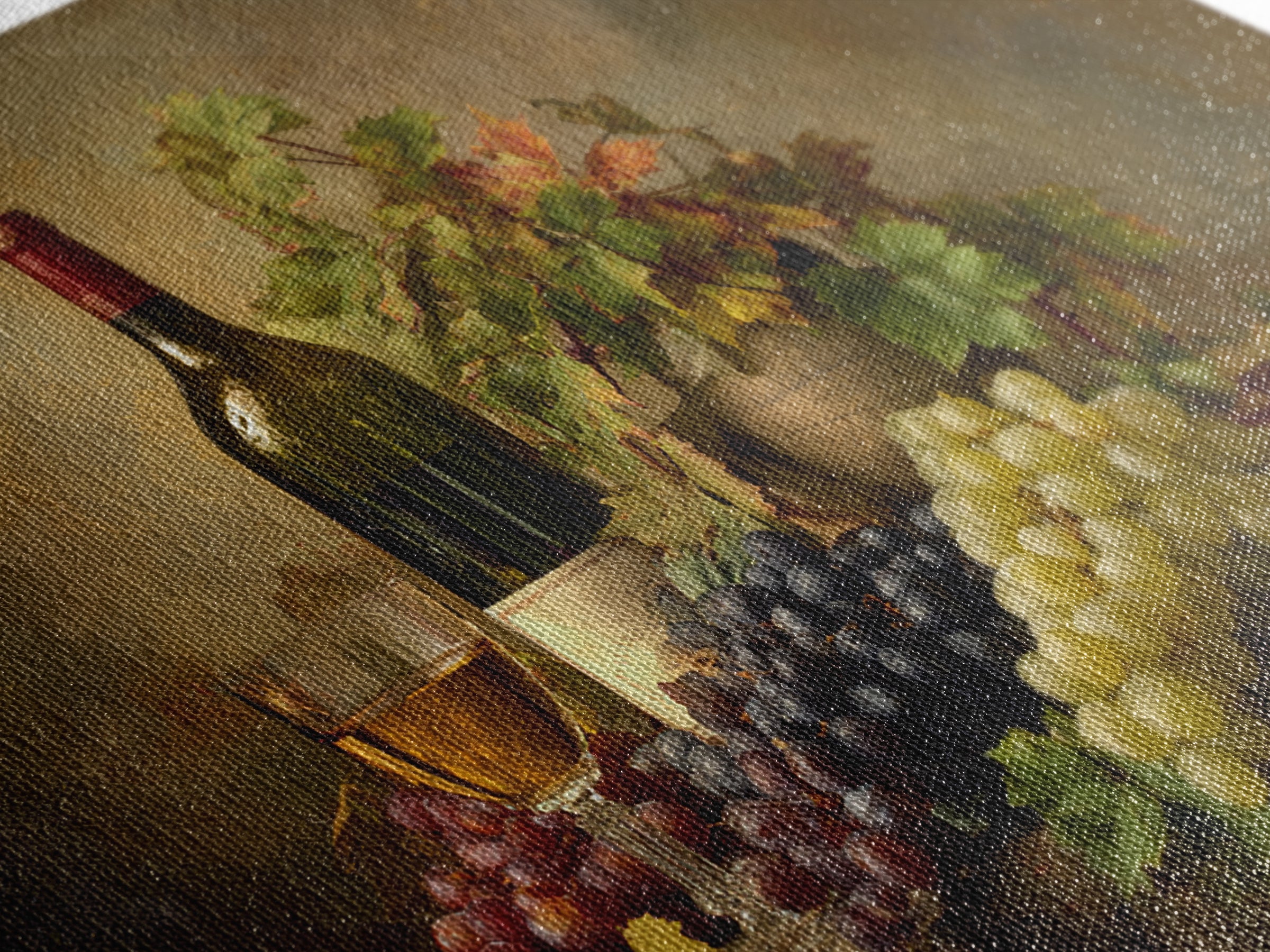Wine Tasting Flight Rendered as Elegant Still Framed Canvas Print, Winery Art, Kitchen Wall Art, Winery Decor, Vineyard, WIN-3x2-14