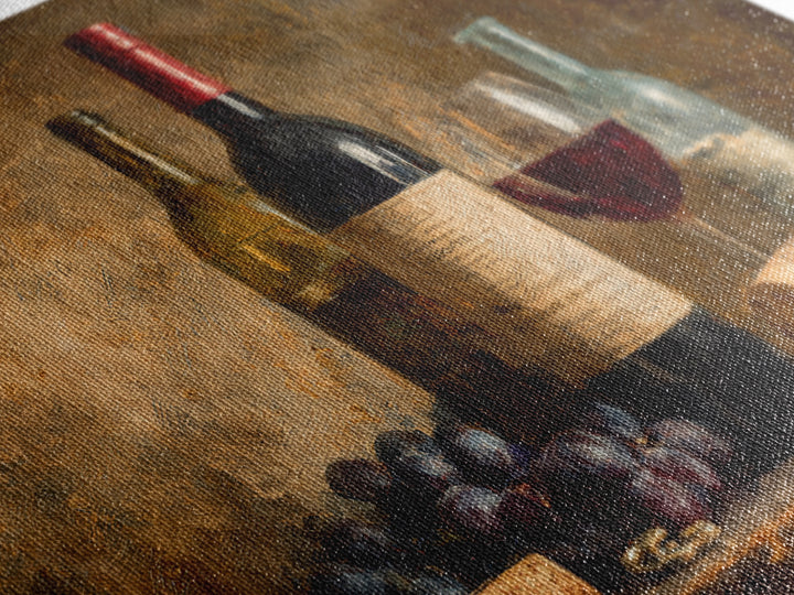 Old Cellar Key and Wine Label Shapes Canvas Print, Winery Art, Bar Decor, Winery Decor, Abstract Art, Vineyard, Boho Decor, WIN-3x2-16