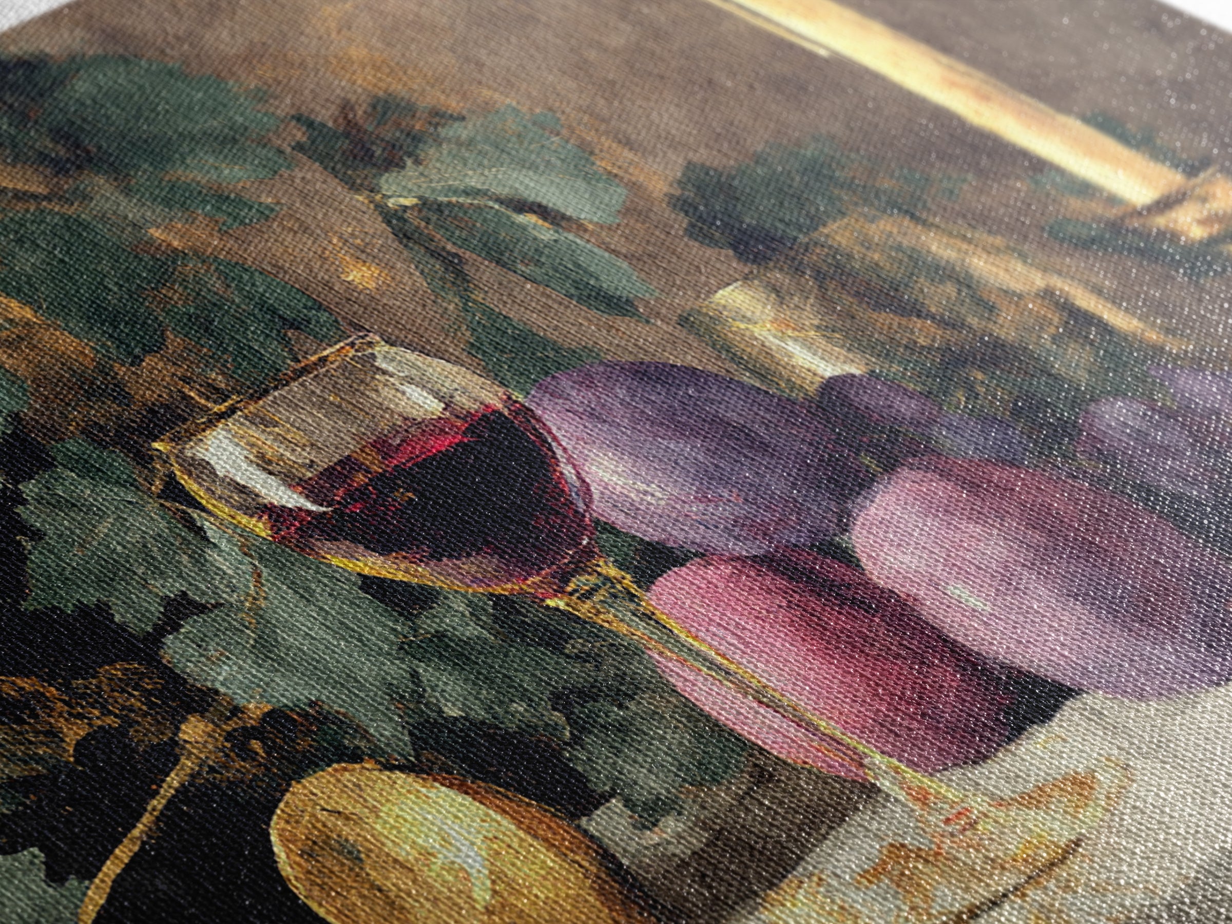 Burgundy Abstract with Gold Accents Framed Canvas Print, Winery Art, Gallery Decor, Winery Decor, Fine Art, Vineyard, WIN-3x2-27