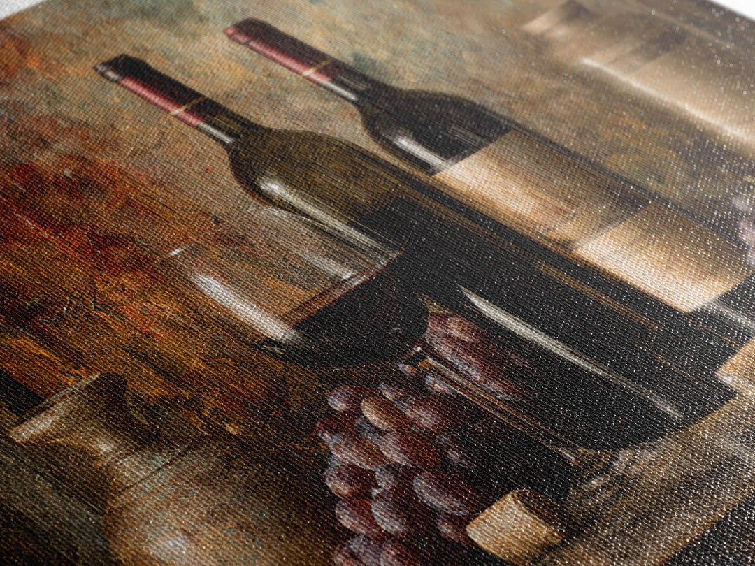 Burgundy Abstract with Gold Accents Canvas Print, Winery Art, Matisse Print, Winery Decor, Abstract Art, Vineyard, Luxury Decor, WIN-3x2-3