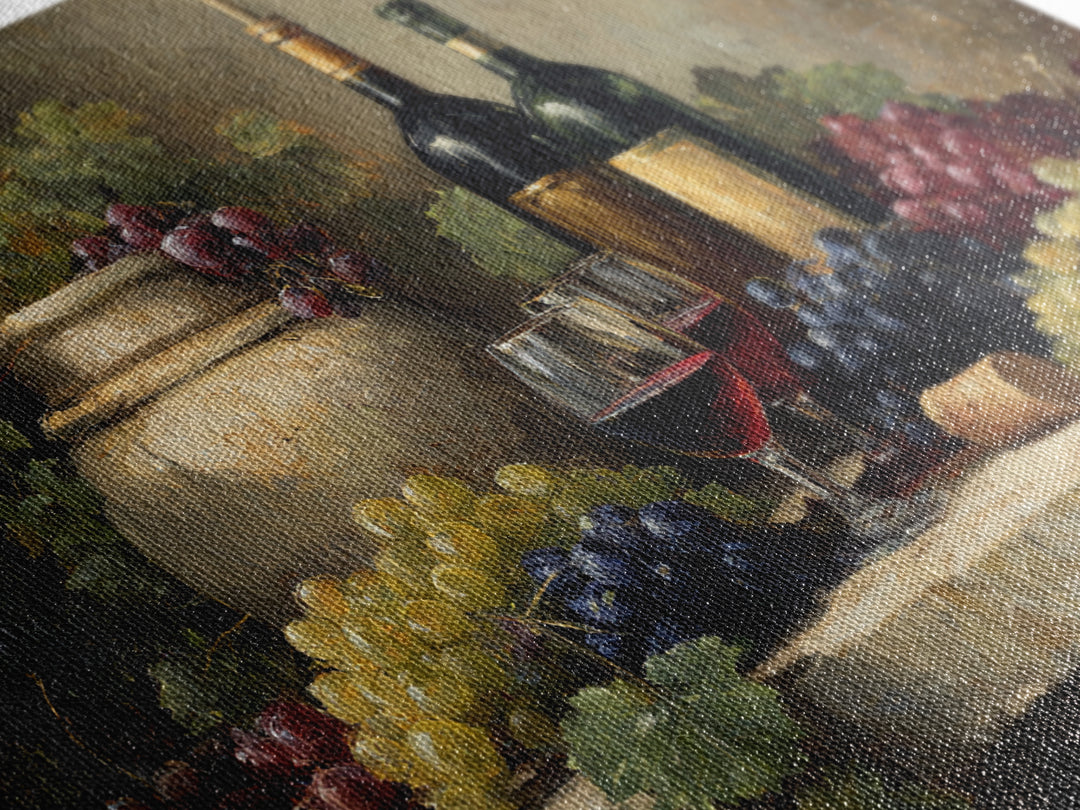 Italian Villa Vineyard Landscape Canvas Print, Winery Art, Gallery Decor, Winery Decor, Fine Art, Vineyard, Wall Art, WIN-3x2-48