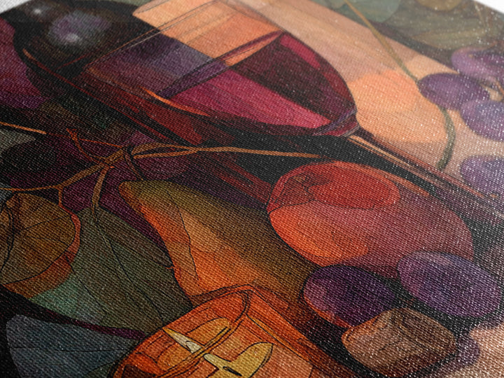 Red Wine Swirl Abstract Framed Canvas Print, Winery Art, Art Print, Winery Decor, Fine Art, Vineyard, Watercolor Painting, WIN-3x2-59