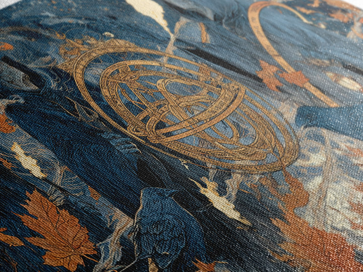 The Cursed Astrolabe - Procession Scene, Gothic Home Decor, Wide Panoramic Art, Canvas Print, Halloween Home Decor, Gothic Wall Art