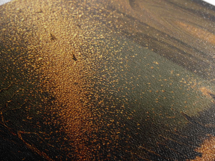 The Golden Bat Swarm - Procession Scene, Occult Wall Decor, Wide Panoramic Art, Canvas Print, Halloween Home Decor, Gothic Wall Art