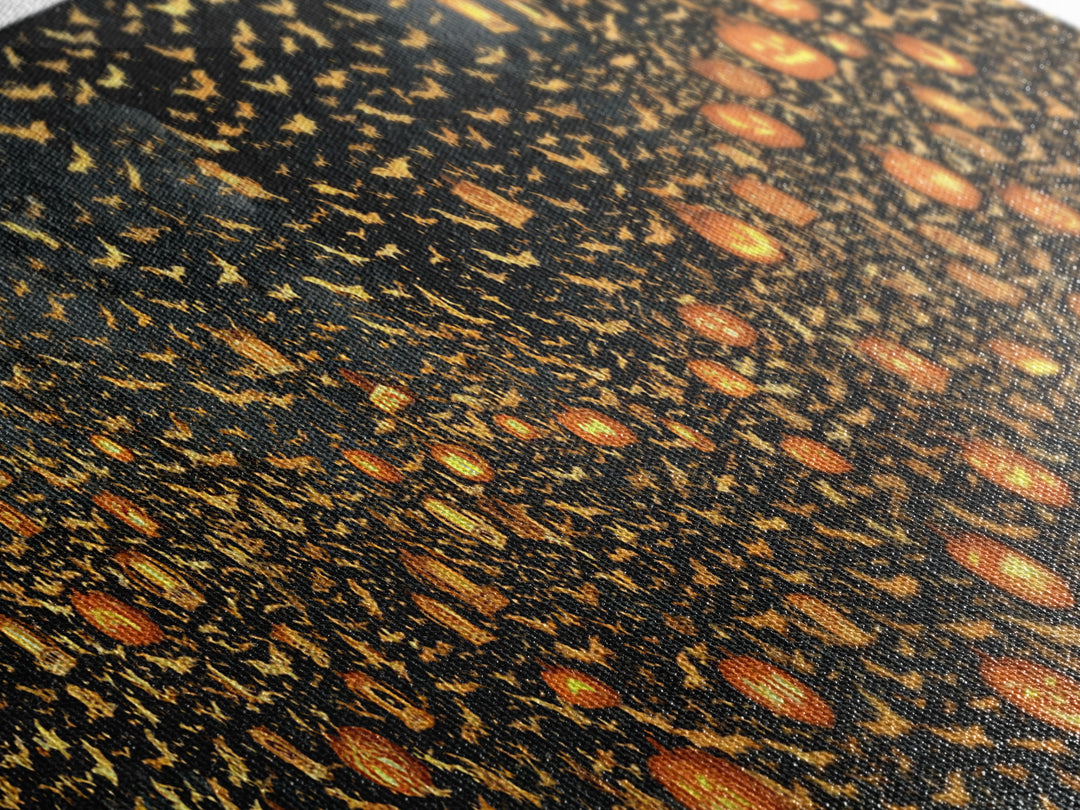 The Golden Bat Swarm - Procession Scene, Gothic Home Decor, Extra Wide Wall Art, Canvas Print, Halloween Home Decor, Gothic Wall Art