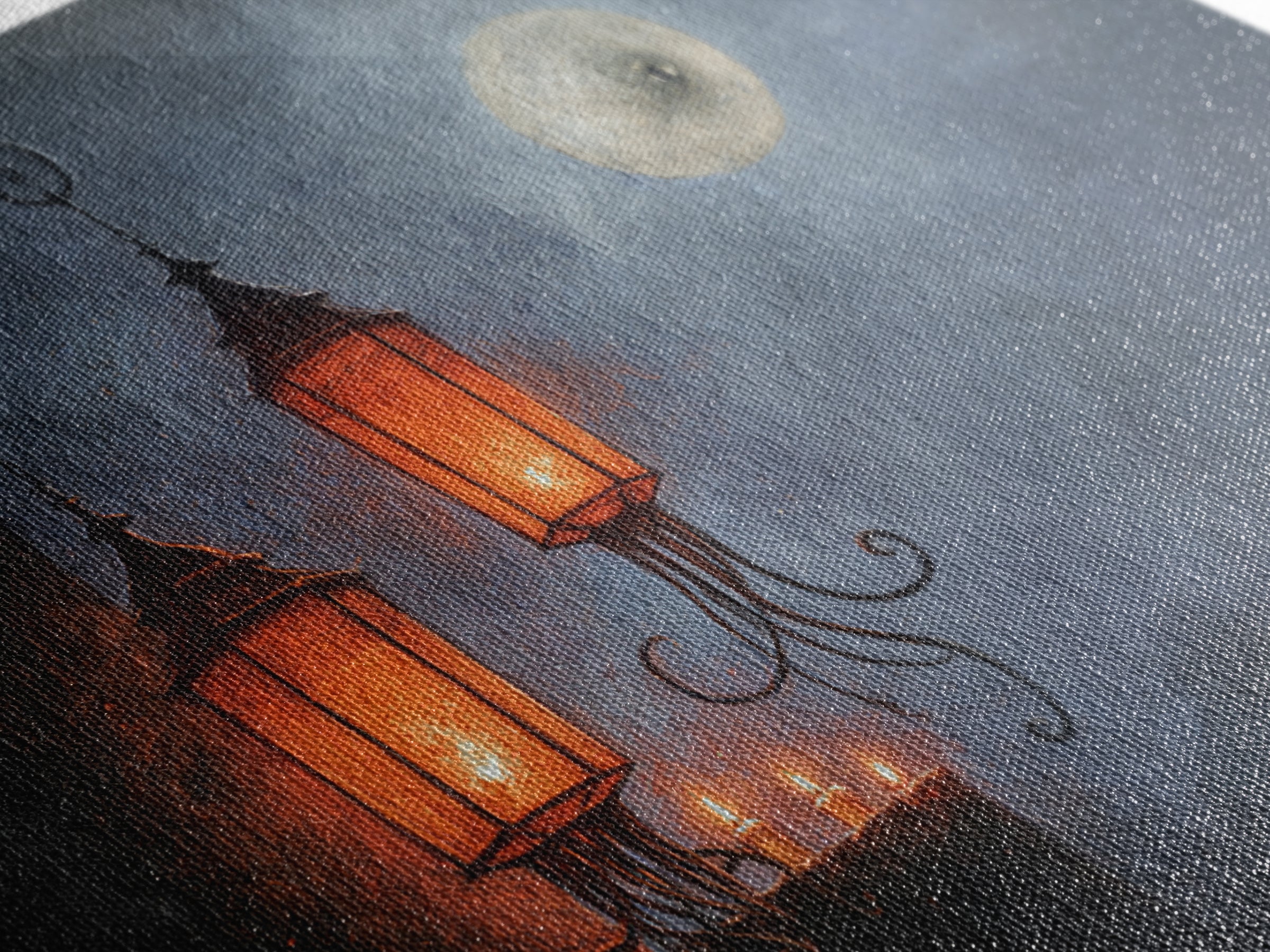 The Lantern Market Beyond The Veil, Occult Wall Decor, Landscape Wall Art, Canvas Print, Halloween Home Decor, Gothic Wall Art