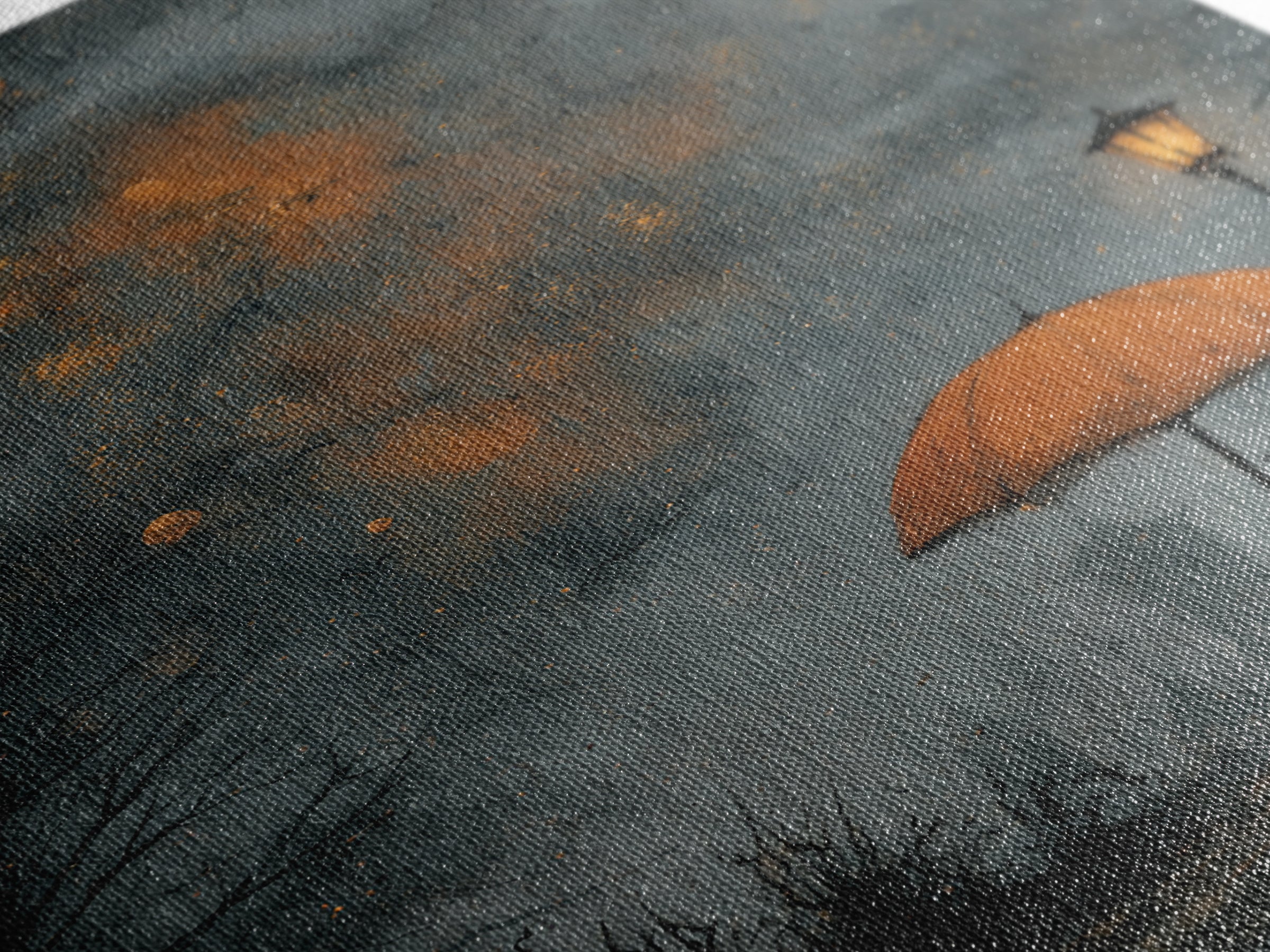 The Umbrella Of The Outer Rain, Halloween Wall Art, Vertical Wall Art, Canvas Print, Halloween Home Decor, Gothic Wall Art, Dark Fantasy Art