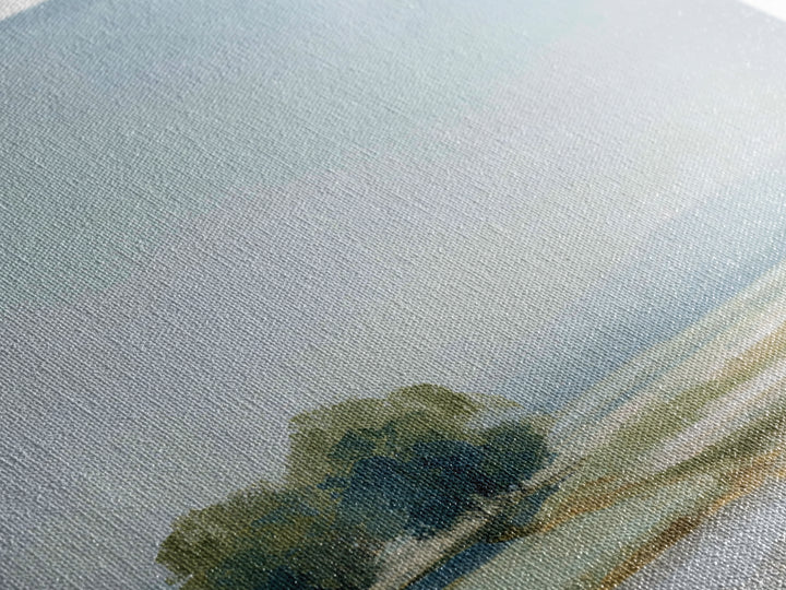 Open Field with Distant Tree Canvas Print, Waiting Room Art, Printable Art, Waiting Room Decor, Calm, Digital Art Print, WRA-1x1-23