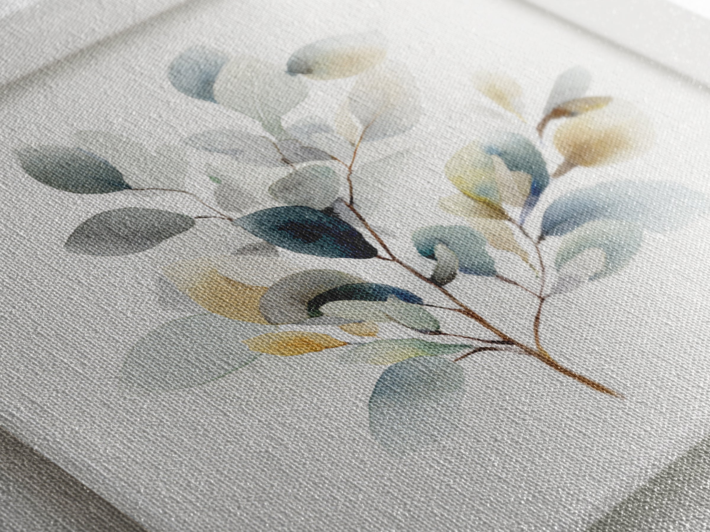 Neutral Botanical Branch Canvas Print, Waiting Room Art, Office Wall Art, Waiting Room Decor, Fine Art, Calm, Dental Wall Art, WRA-1x1-3