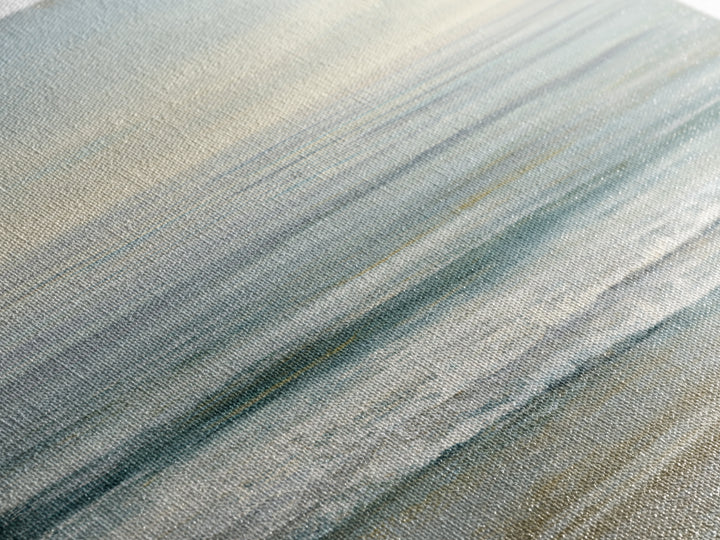 Coastal Horizon with Pale Sand and Water Framed Canvas Print, Waiting Room Art, Statement Artwork, Waiting Room Decor, Calm, WRA-1x1-57
