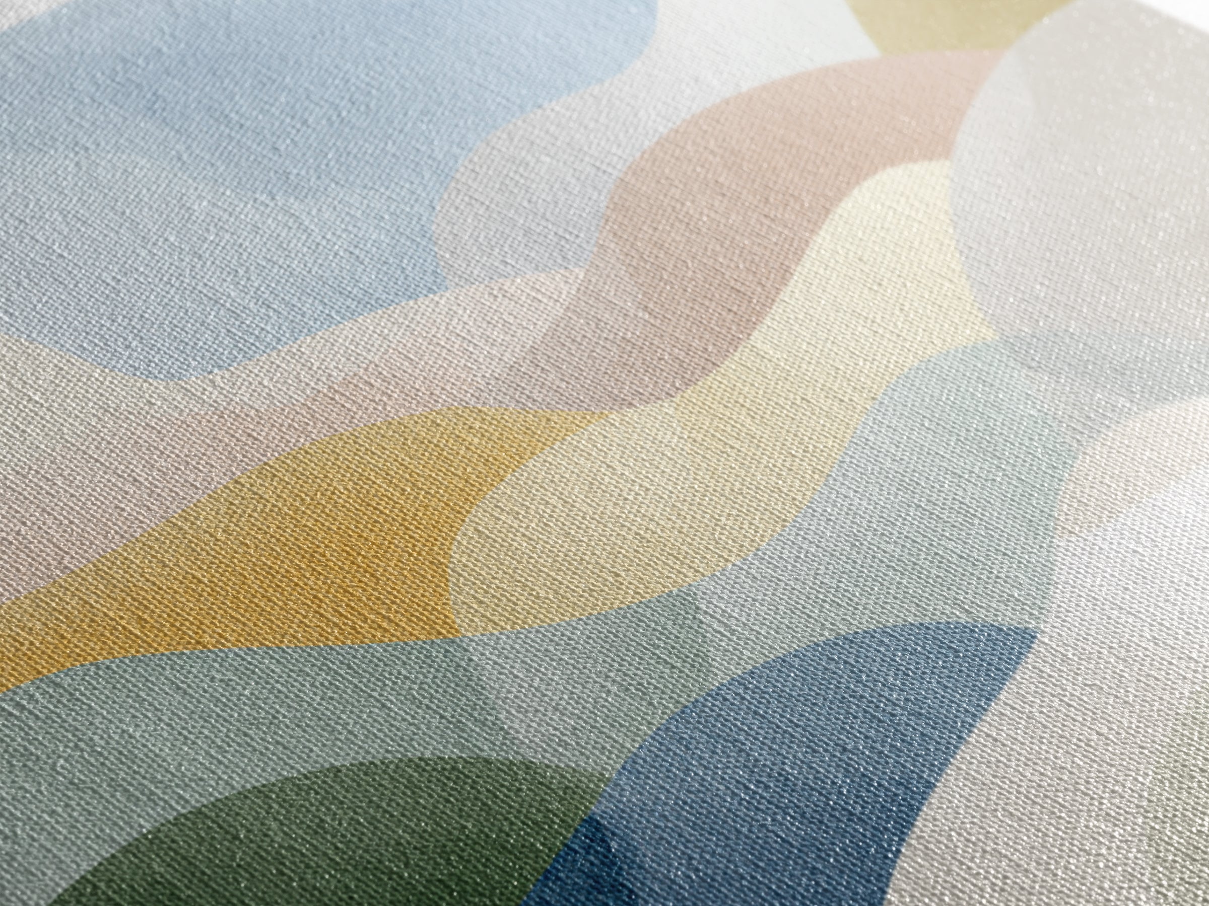 Pastel Rainbow Shapes for Pediatric Spaces Canvas Print, Waiting Room Art, Dental Art, Waiting Room Decor, Fine Art, Calm, WRA-1x1-90