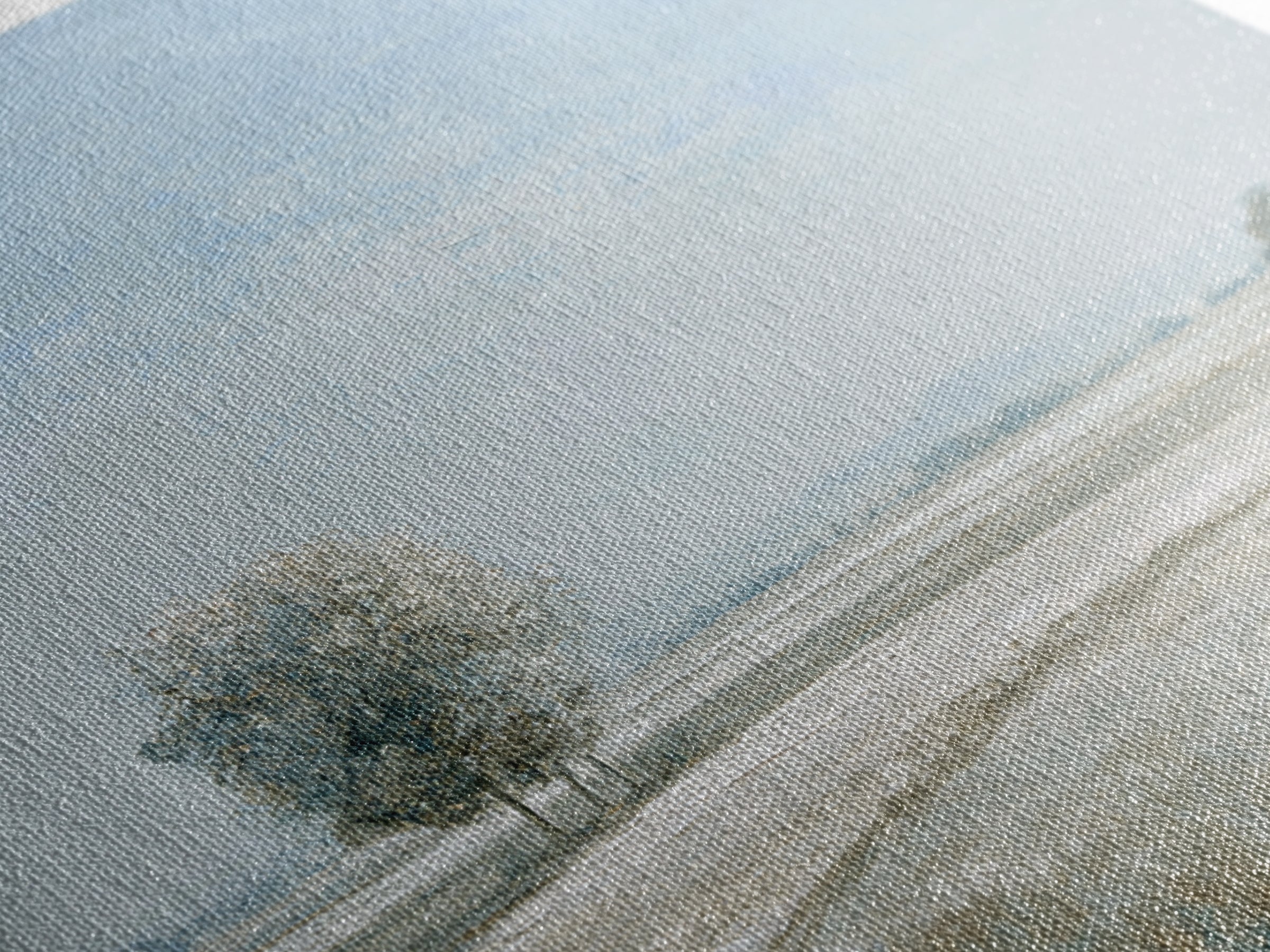 Open Field with Distant Tree Canvas Print, Waiting Room Art, Neutral Decor, Waiting Room Decor, Fine Art, Calm, Wall Art, WRA-1x1-95