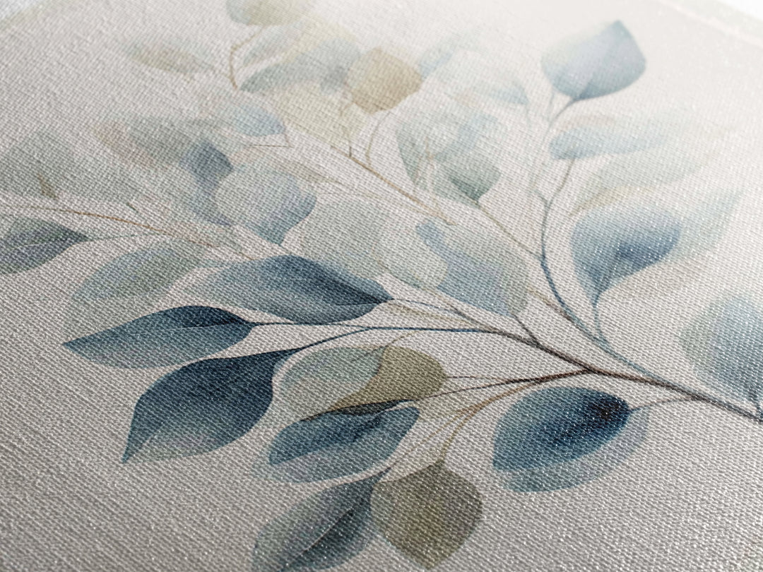 Neutral Botanical Branch Canvas Print, Waiting Room Art, Wall Art, Waiting Room Decor, Oil Painting, Calm, Floral Wall Art, WRA-1x1-99
