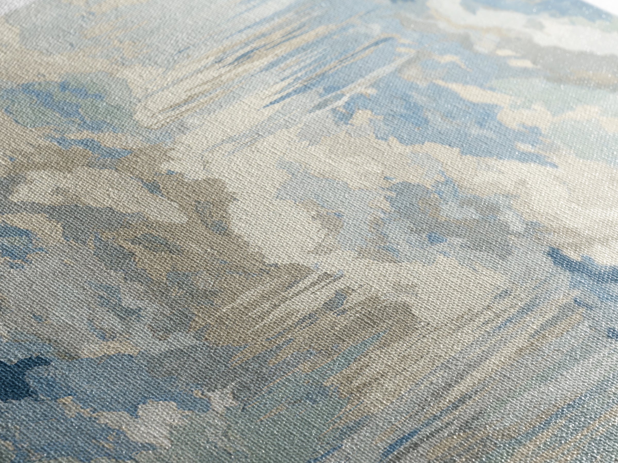 Soft Abstract Waves Canvas Print, Waiting Room Art, Therapy Office Decor, Waiting Room Decor, Fine Art, Calm, Art Print, WRA-1x3-38