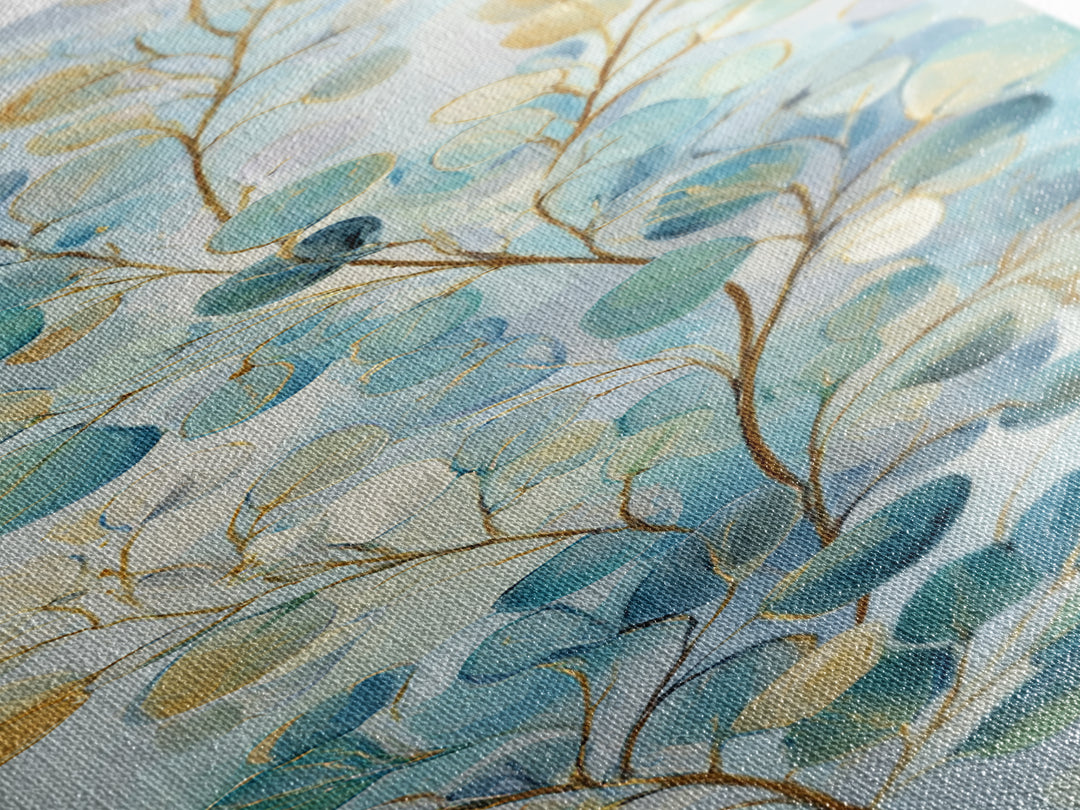 Neutral Botanical Branch Canvas Print, Waiting Room Art, Abstract Art, Waiting Room Decor, Oil Painting, Calm, Landscape, WRA-1x3-39