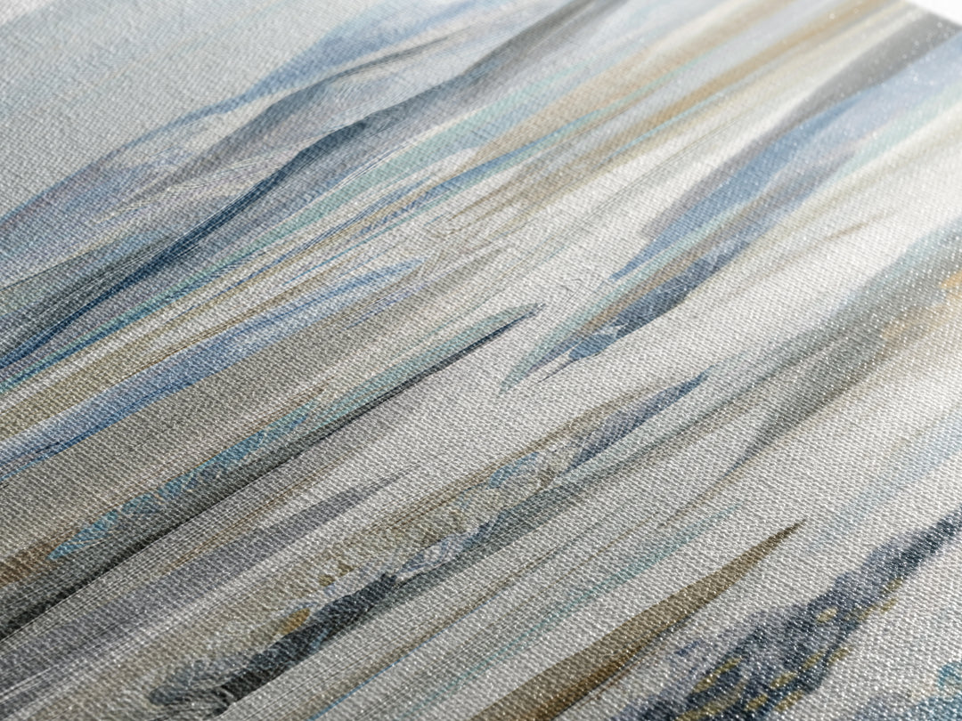 Soft Abstract Waves Framed Canvas Print, Waiting Room Art, Neutral Decor, Waiting Room Decor, Fine Art, Calm, Wall Art, WRA-1x3-62