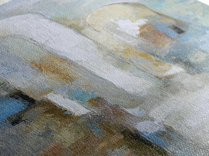 Modern Neutral Arch Abstraction Canvas Print, Waiting Room Art, Neutral Decor, Waiting Room Decor, Abstract Art, Calm, WRA-1x3-9