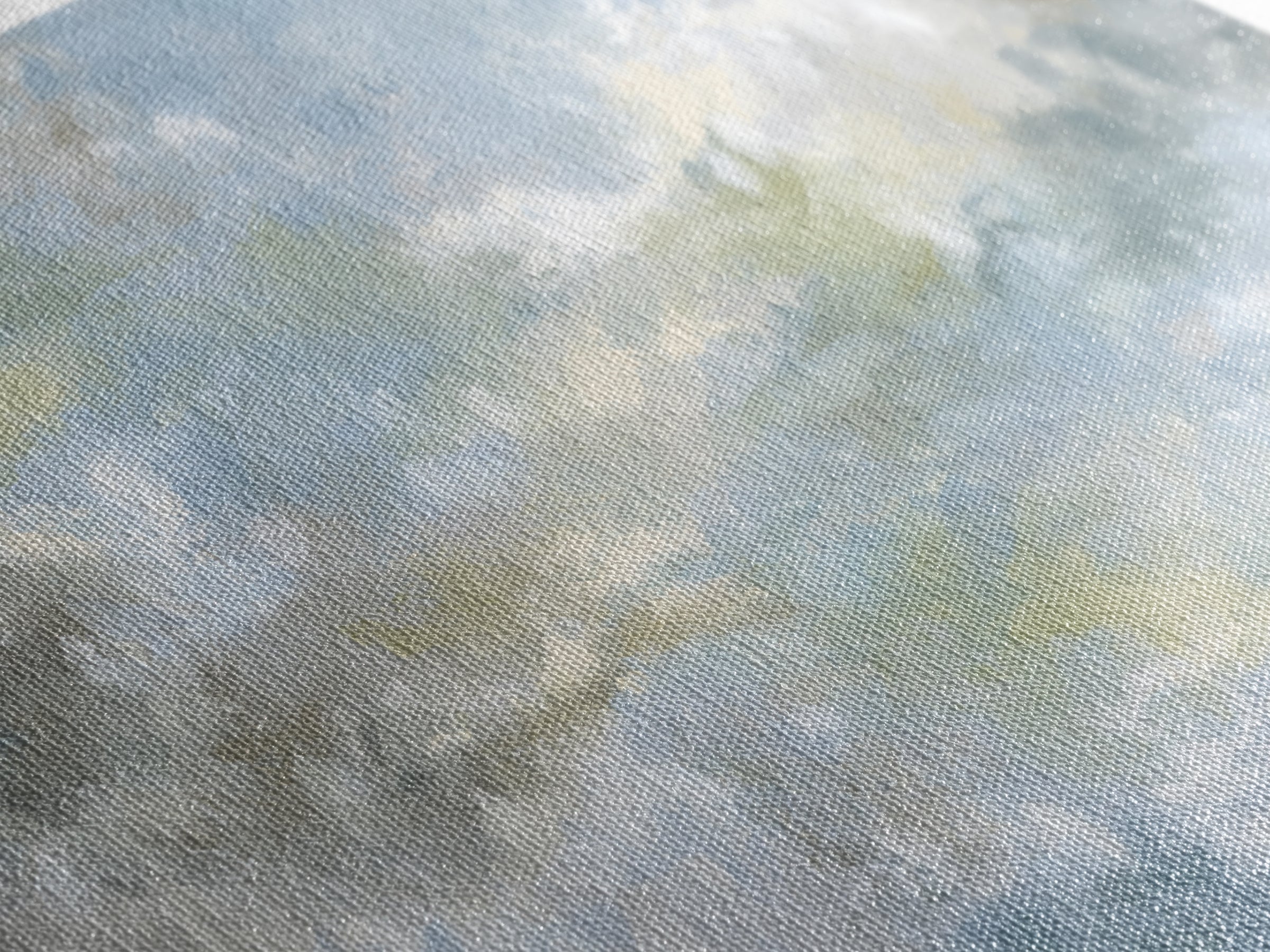 Large Cloudscape with Hopeful Light Canvas Print, Waiting Room Art, Wall Art, Waiting Room Decor, Watercolor Art, Calm, WRA-2x1-36