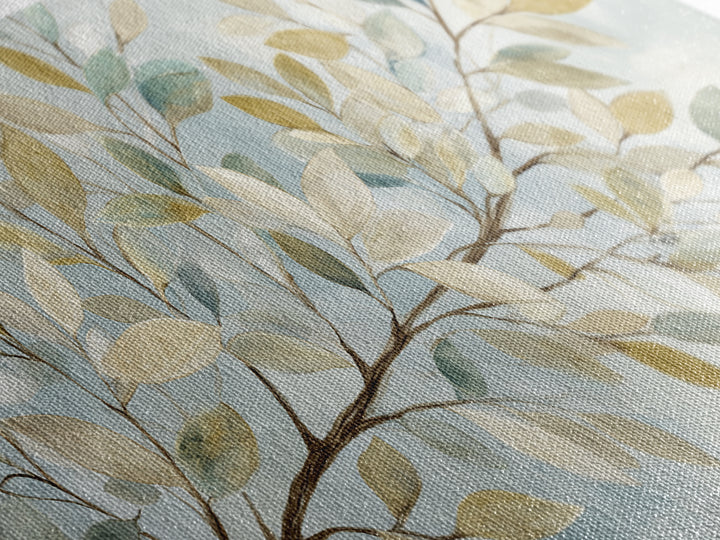 Neutral Botanical Branch Canvas Print, Waiting Room Art, Living Room Wall Art, Waiting Room Decor, Watercolor Art, Calm, WRA-2x1-47