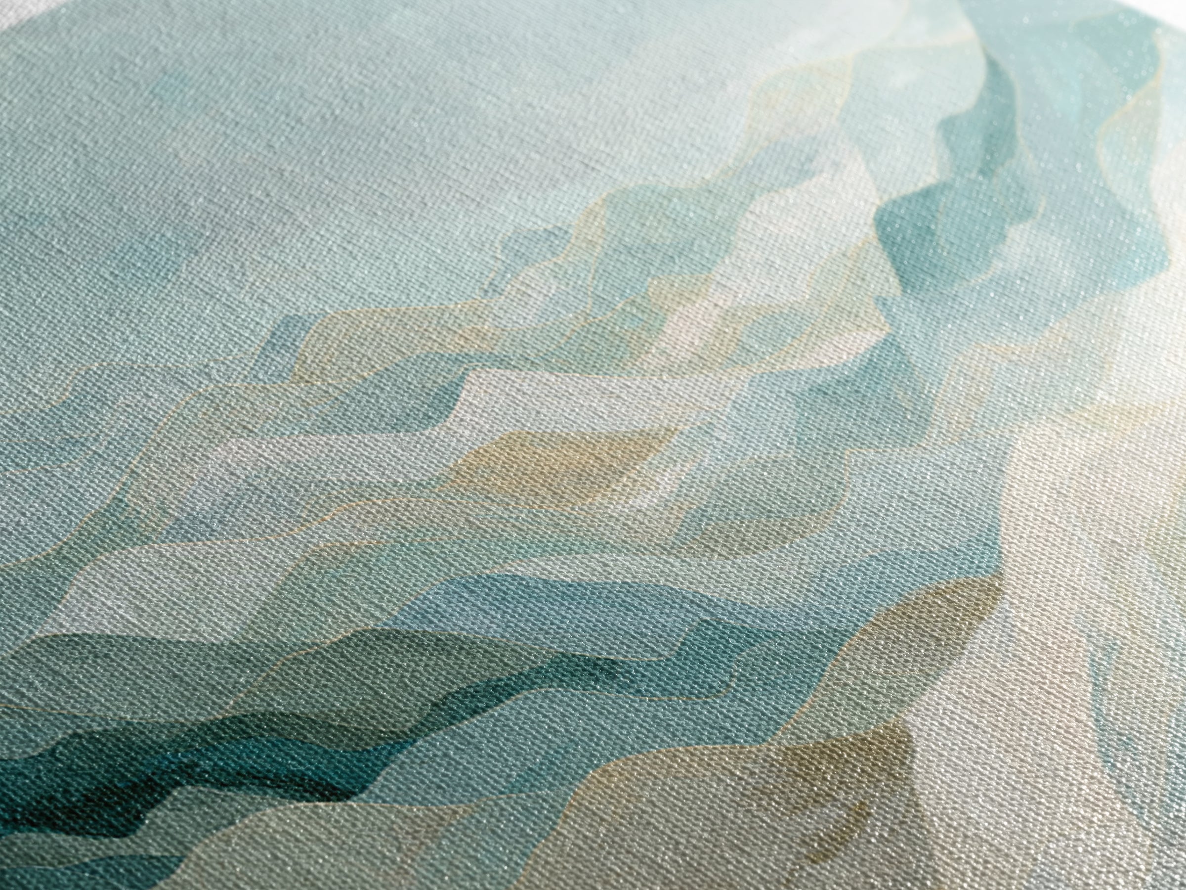Soft Abstract Waves Canvas Print, Waiting Room Art, Wall Decor, Waiting Room Decor, Fine Art, Calm, Minimalist Wall Art, WRA-2x1-70