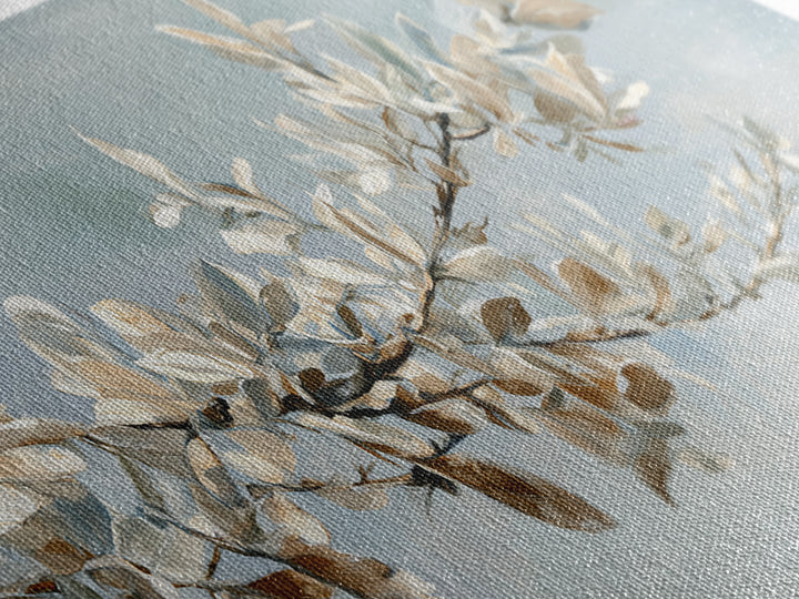 Neutral Botanical Branch Canvas Print, Waiting Room Art, Dog Wall Art, Waiting Room Decor, Fine Art, Calm, Boho Decor, WRA-2x1-71