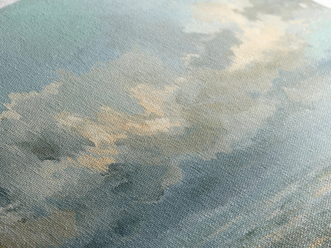 Large Cloudscape with Hopeful Light Framed Canvas Print, Waiting Room Art, Gallery Wall Art, Waiting Room Decor, Fine Art, Calm, WRA-2x1-84