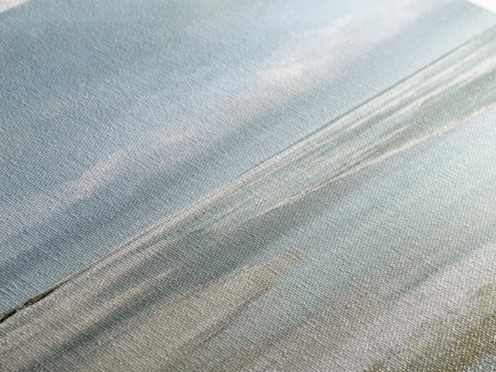 Coastal Horizon with Pale Sand and Water Framed Canvas Print, Waiting Room Art, Printable Wall Art, Waiting Room Decor, Calm, WRA-2x3-17