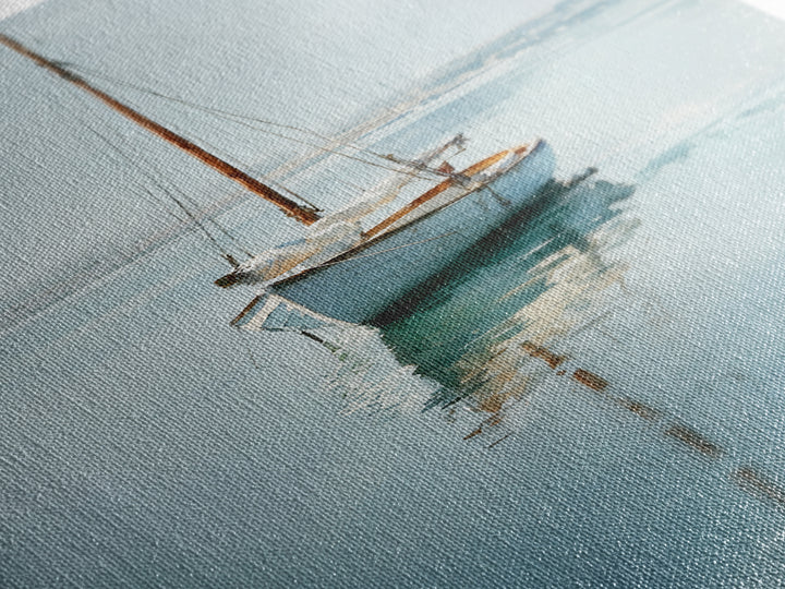 Quiet Sailboat on Calm Water Canvas Print, Waiting Room Art, Fine Art Print, Waiting Room Decor, Watercolor Art, Calm, WRA-2x3-27