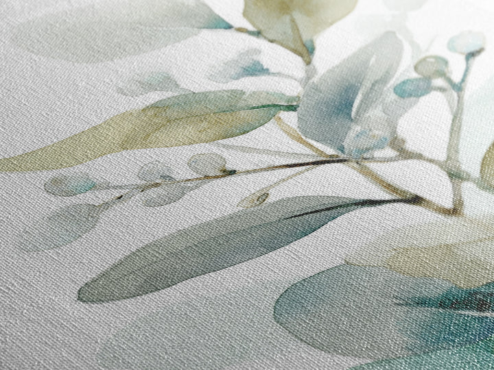 Neutral Botanical Branch Canvas Print, Waiting Room Art, Waiting Room Decor, Watercolor Art, Calm, Office Wall Art, WRA-2x3-35