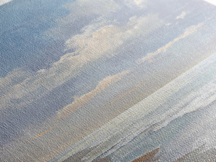 Coastal Horizon with Pale Sand and Water Canvas Print, Waiting Room Art, Office Wall Art, Waiting Room Decor, Oil Painting, WRA-2x3-65