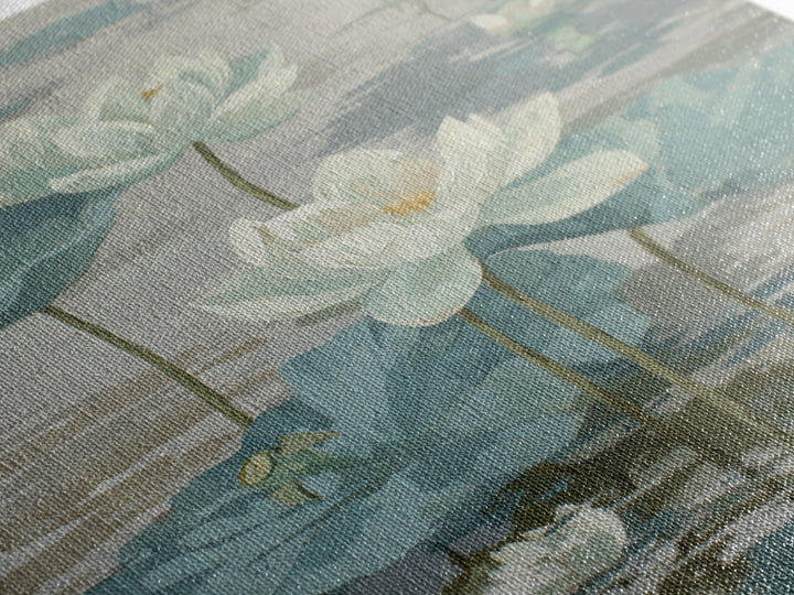 Lotus Flower on Still Water Canvas Print, Waiting Room Art, Original Art, Waiting Room Decor, Oil Painting, Calm, Office Art, WRA-2x3-71