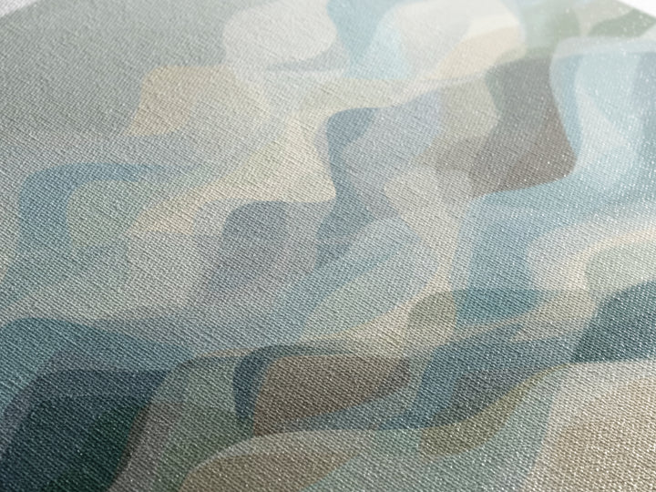 Soft Abstract Waves Framed Canvas Print, Waiting Room Art, Printable Art, Waiting Room Decor, Abstract Art, Calm, WRA-3x1-18