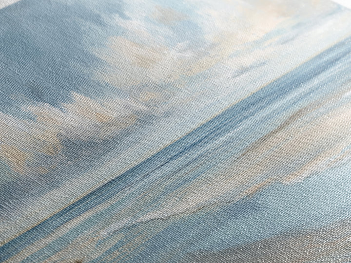 Coastal Horizon with Pale Sand and Water Canvas Print, Waiting Room Art, Landscape, Waiting Room Decor, Fine Art, Calm, WRA-3x1-25