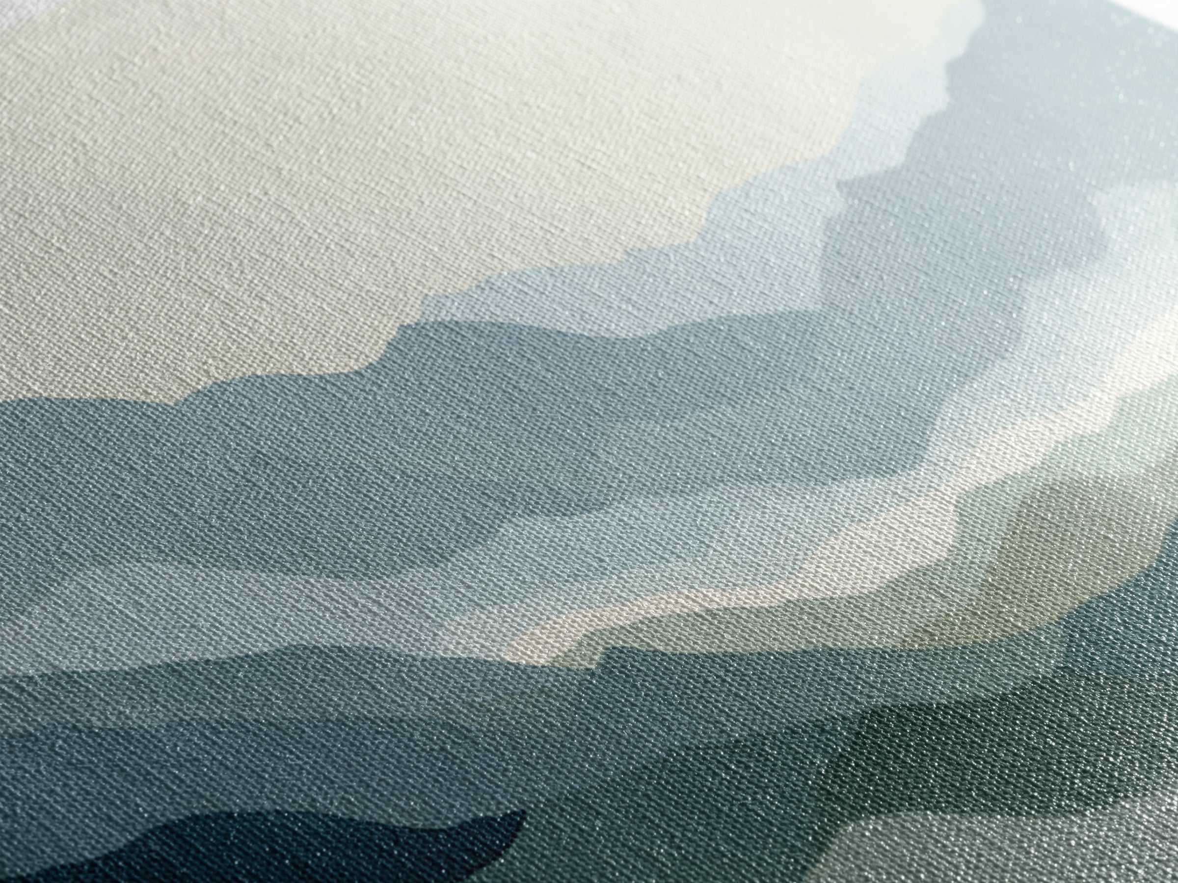 Simple Mountain Layers Canvas Print, Waiting Room Art, Wall Art, Waiting Room Decor, Fine Art, Calm, Floral Wall Art, WRA-3x1-30