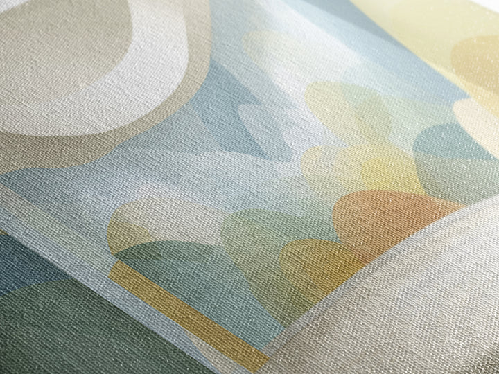 Pastel Rainbow Shapes for Pediatric Spaces Canvas Print, Waiting Room Art, Abstract Art, Waiting Room Decor, Fine Art, Calm, WRA-3x1-34