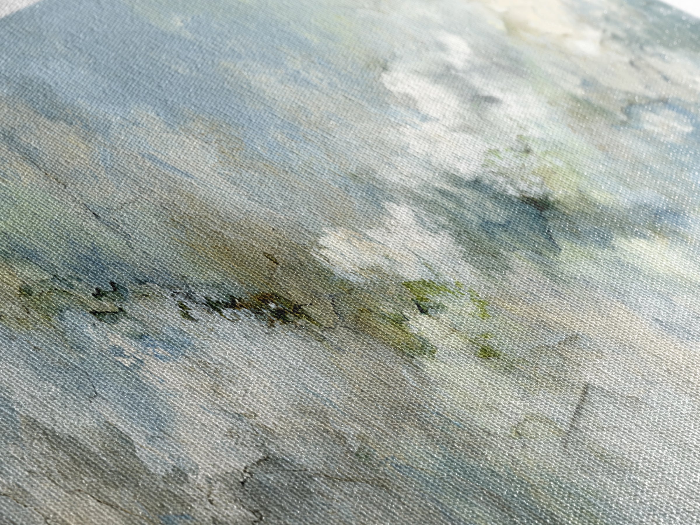 Light Marble Texture Abstract Canvas Print, Waiting Room Art, Gallery Decor, Waiting Room Decor, Fine Art, Calm, WRA-3x1-40