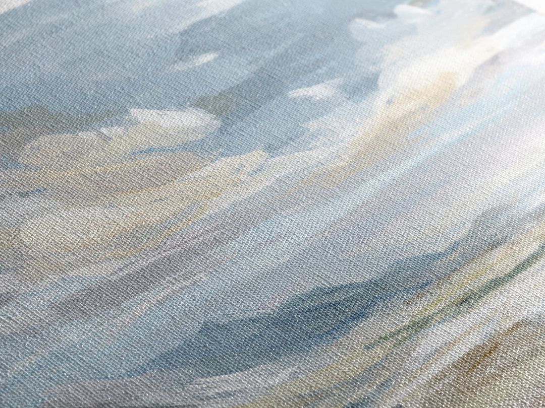 Calming Landscape with Open Sky and Gentle Canvas Print, Waiting Room Art, Dog Wall Art, Waiting Room Decor, Watercolor Art, WRA-3x1-41