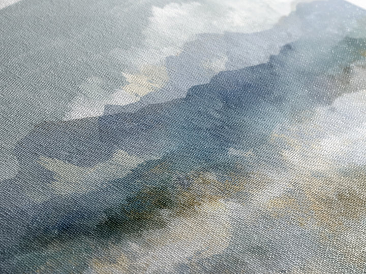 Simple Mountain Layers Canvas Print, Waiting Room Art, Dog Wall Art, Waiting Room Decor, Calm, Boho Decor, Luxury Decor, WRA-3x1-54