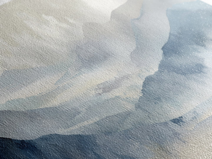 Simple Mountain Layers Canvas Print, Waiting Room Art, Digital Art Print, Waiting Room Decor, Watercolor Art, Calm, WRA-3x1-6