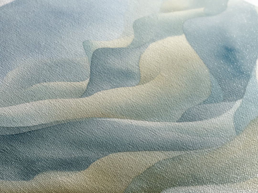 Soft Abstract Waves Canvas Print, Waiting Room Art, Bauhaus Print, Waiting Room Decor, Abstract Art, Calm, Dental Office Decor, WRA-3x1-66