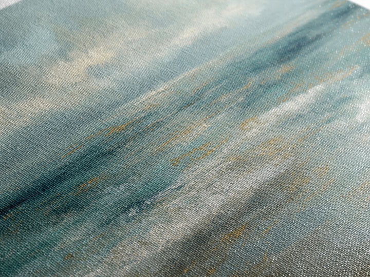 Coastal Horizon with Pale Sand and Water Framed Canvas Print, Waiting Room Art, Minimalist Art, Waiting Room Decor, WRA-3x1-73