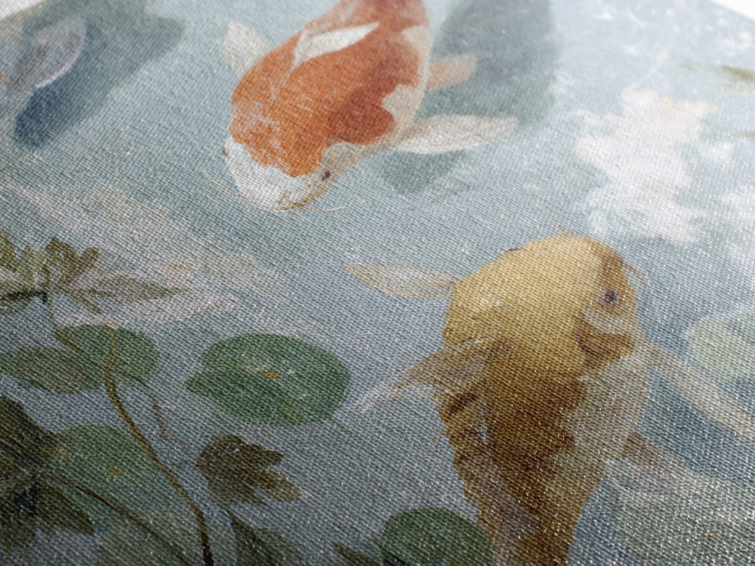 Gentle Koi Fish Framed Canvas Print, Waiting Room Art, Printable Wall Art, Waiting Room Decor, Calm, Office Wall Decor, WRA-3x2-2