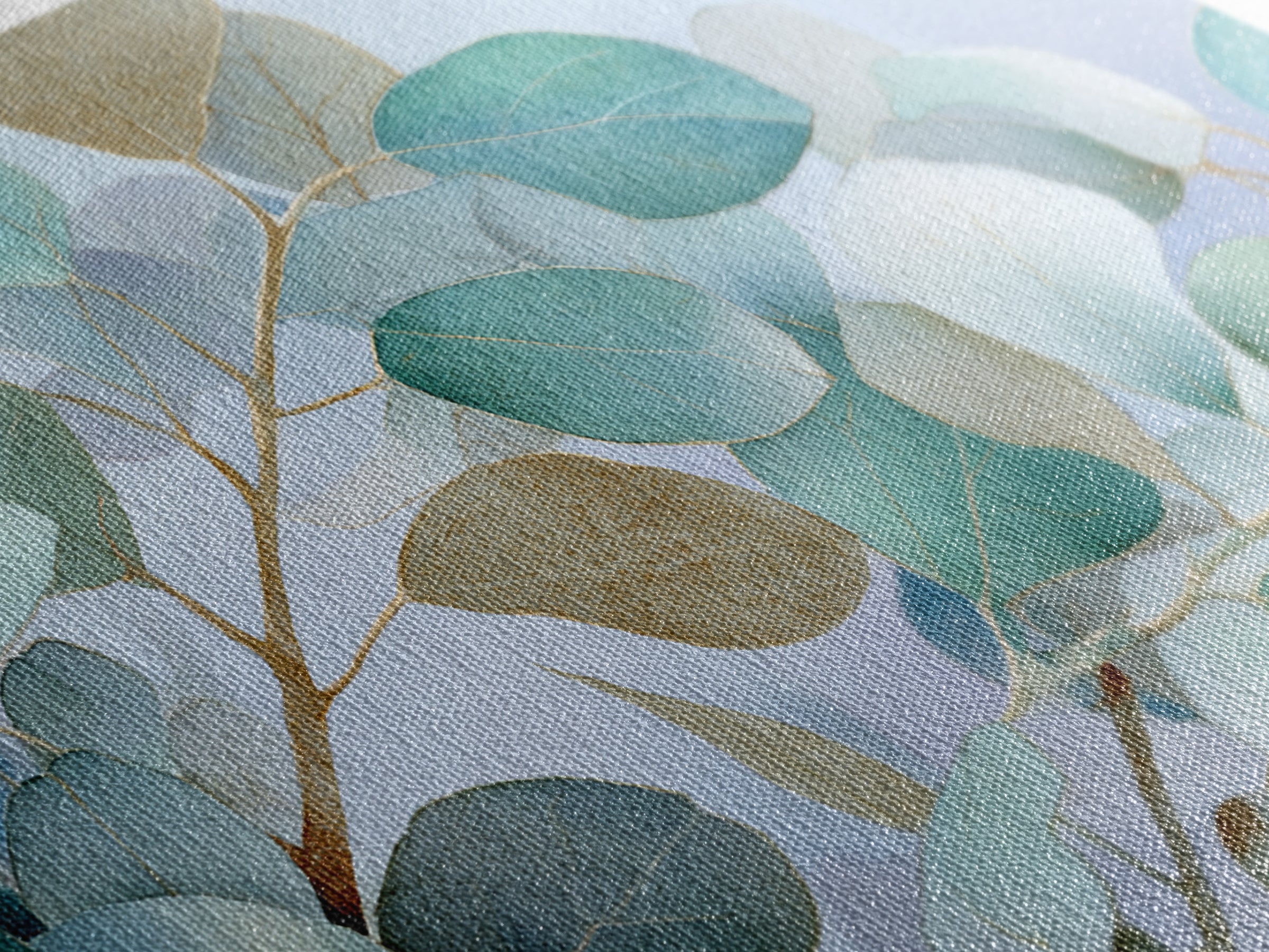 Clean Eucalyptus Leaf Study Canvas Print, Waiting Room Art, Gallery Wall Art, Waiting Room Decor, Calm, Photography Print, WRA-3x2-21