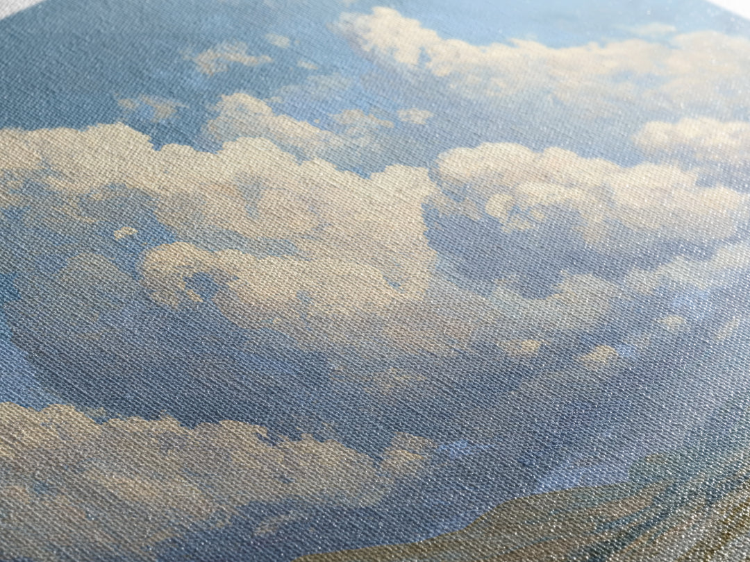 Large Cloudscape with Hopeful Light Canvas Print, Waiting Room Art, Abstract, Waiting Room Decor, Watercolor Art, Calm, WRA-3x2-44