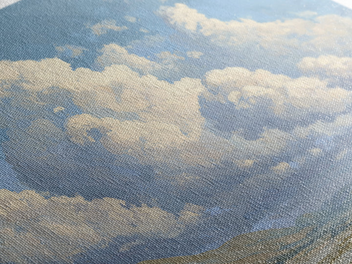 Large Cloudscape with Hopeful Light Canvas Print, Waiting Room Art, Abstract, Waiting Room Decor, Watercolor Art, Calm, WRA-3x2-44