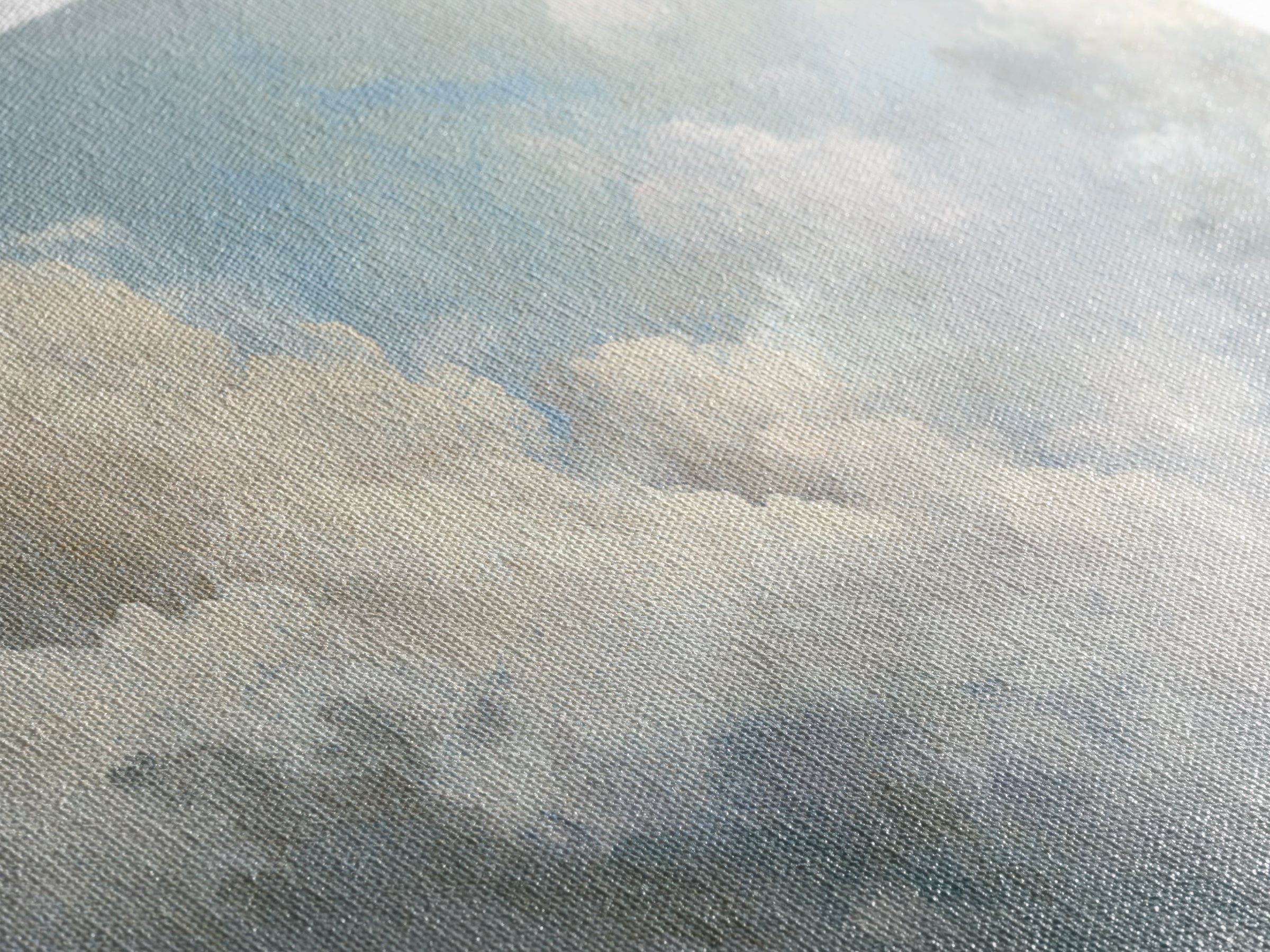 Large Cloudscape with Hopeful Light Canvas Print, Waiting Room Art, Neutral Decor, Waiting Room Decor, Fine Art, Calm, WRA-3x2-68