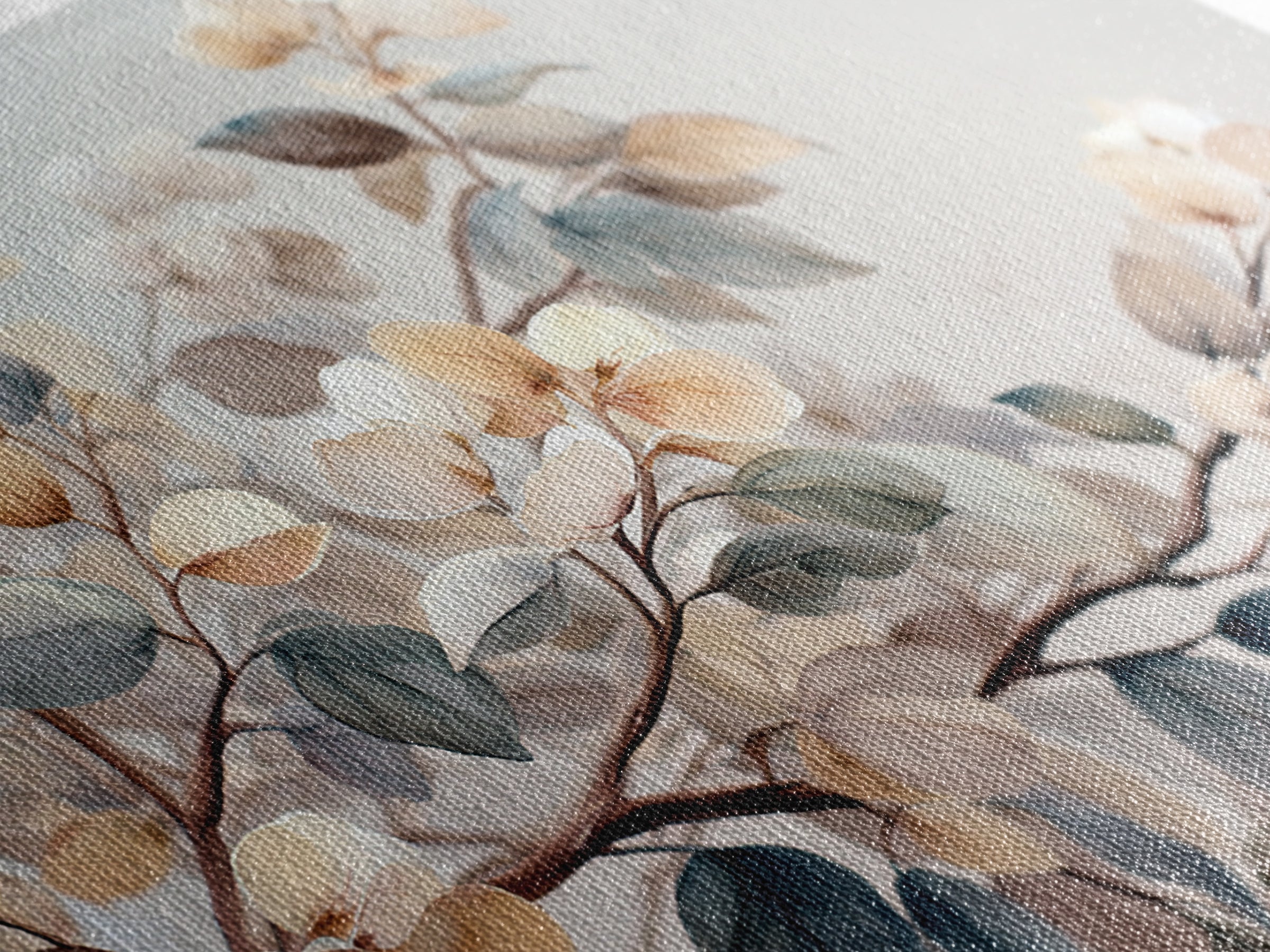 Neutral Botanical Branch Framed Canvas Print, Waiting Room Art, Home Decor, Waiting Room Decor, Fine Art, Calm, Modern Art, WRA-3x2-7