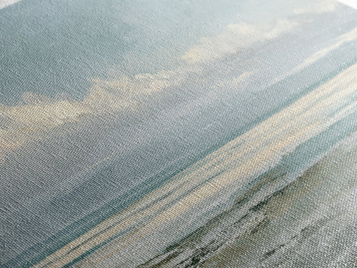 Coastal Horizon with Pale Sand and Water Canvas Print, Waiting Room Art, Dental Office Decor, Waiting Room Decor, Calm, WRA-3x2-85