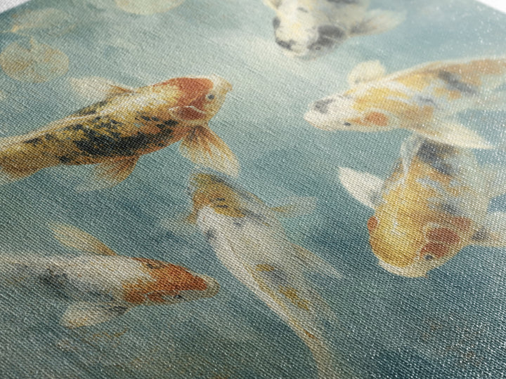 Gentle Koi Fish Canvas Print, Waiting Room Art, Digital Art Print, Waiting Room Decor, Fine Art, Calm, Fine Art Print, WRA-3x2-98