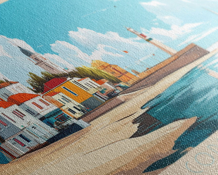 Corrientes, Argentina Travel Poster Panoramic Canvas Print, Corrientes, Argentina Painting, Argentina Art, Corrientes Travel Art, Guest Room Painting